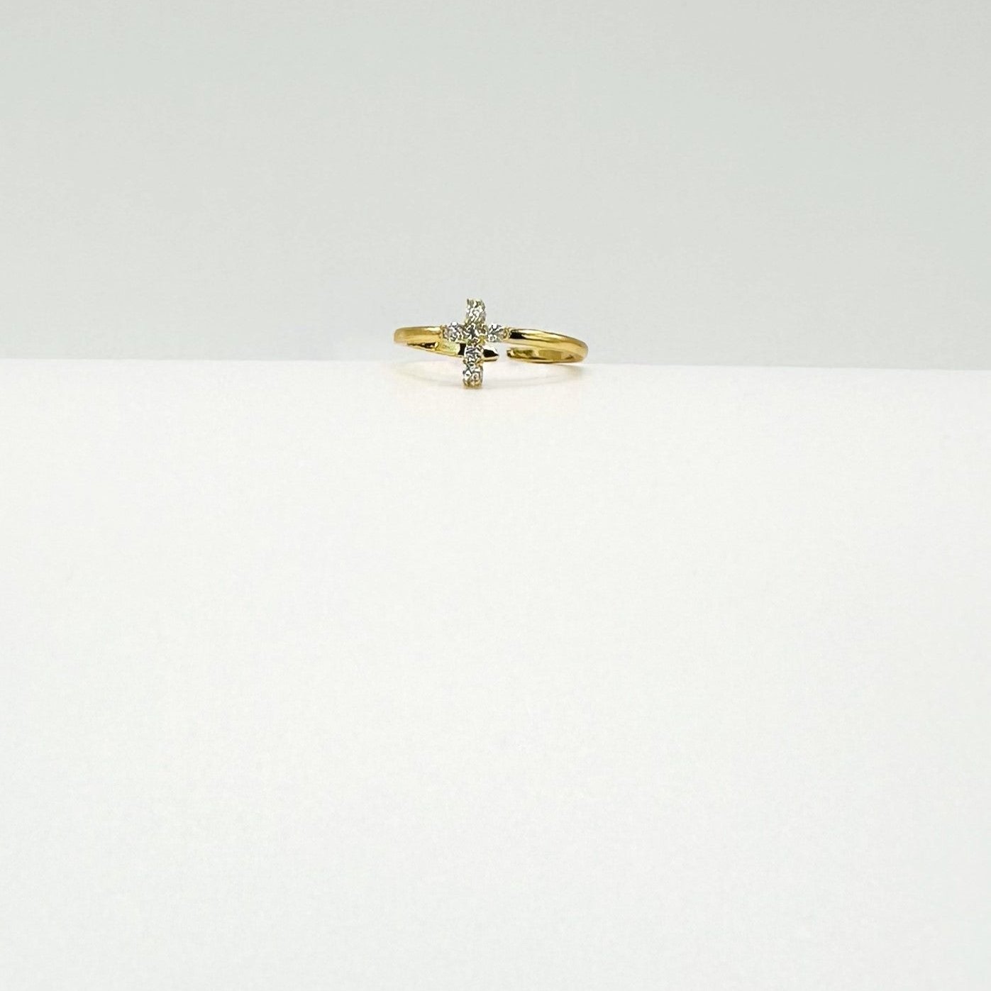 Pray Cross Ring Adjustable