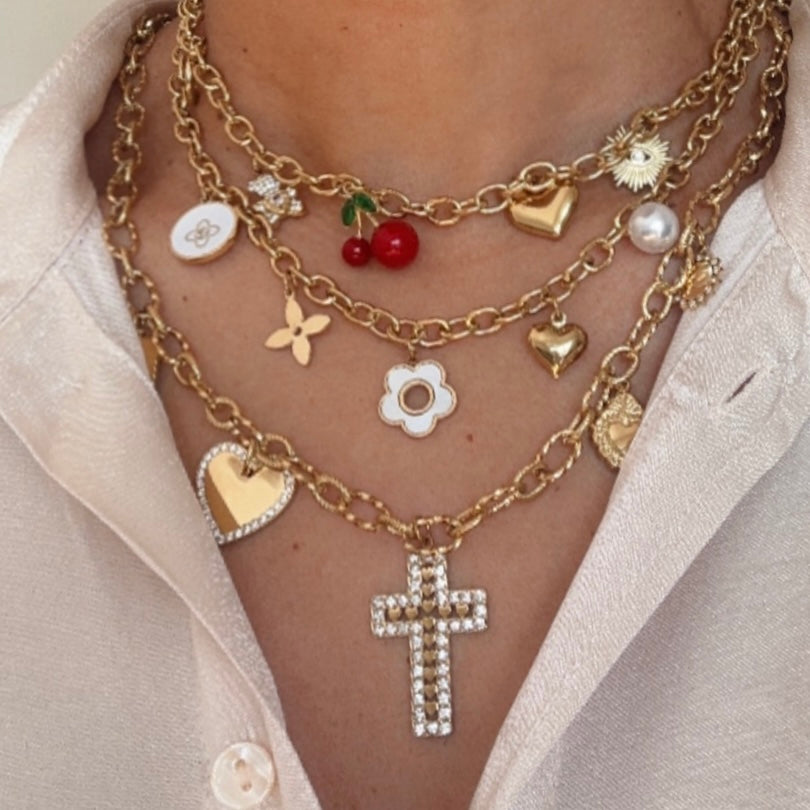Cherry Moonlight Charm Necklace