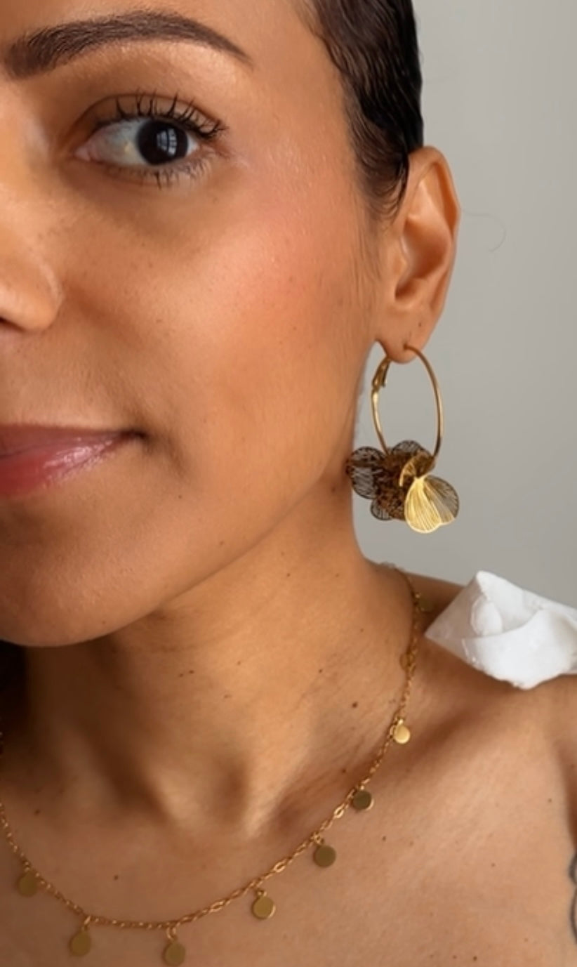 Camélia Earrings