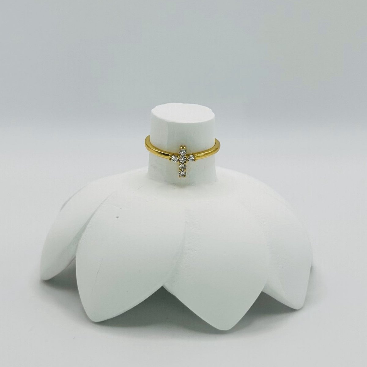 Pray Cross Ring Adjustable