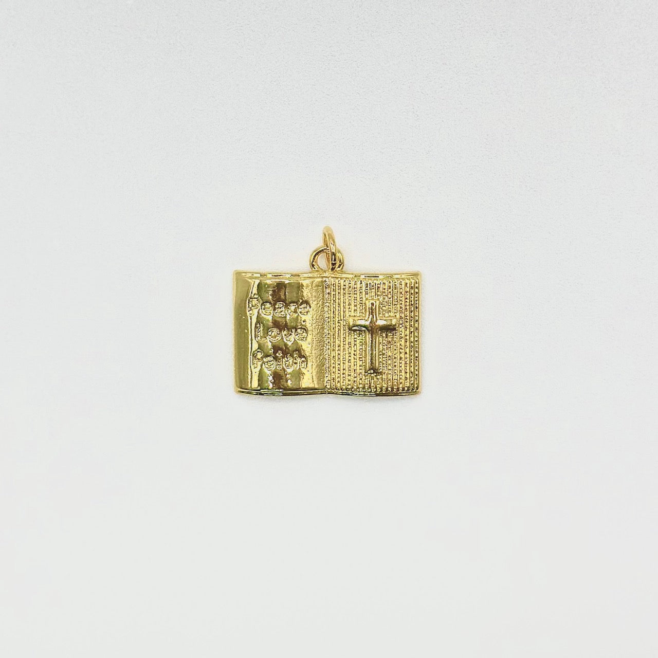 Holy Bible Amulet Medallion Coin Pendant