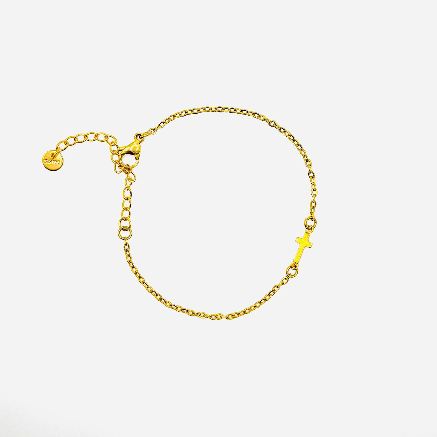 Minimalist Cross Bracelet Stainless steel