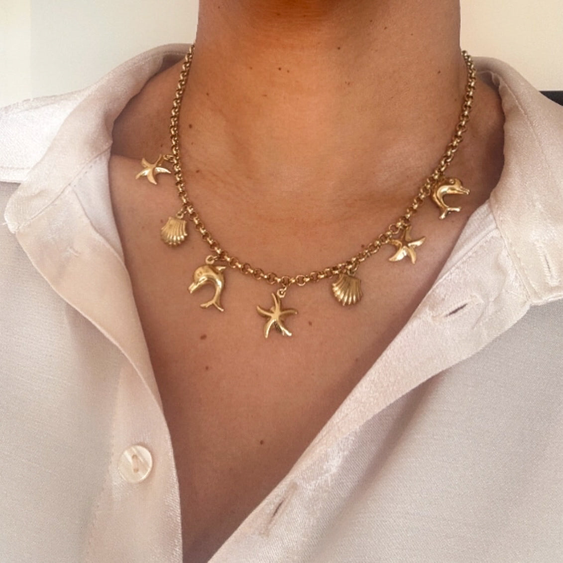 Levanah Ocean Charm Necklace