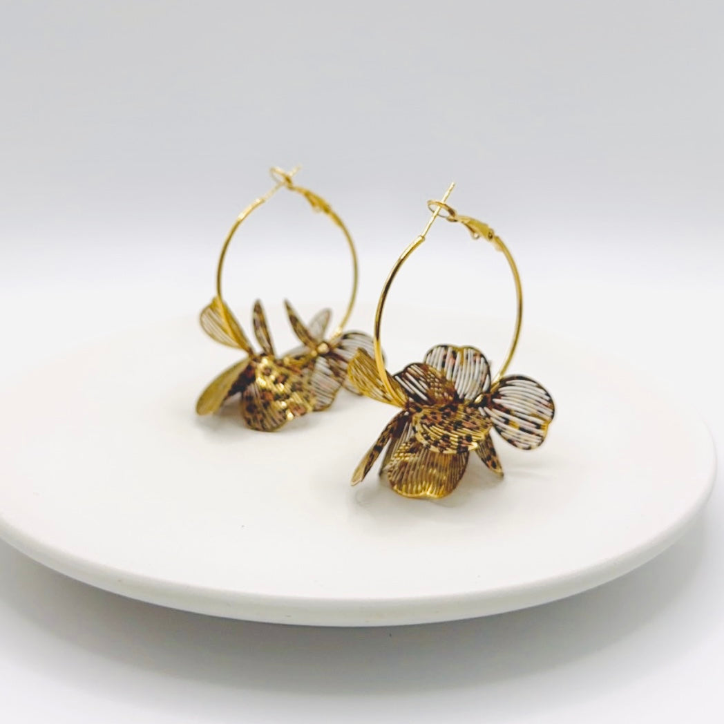 Camélia Earrings