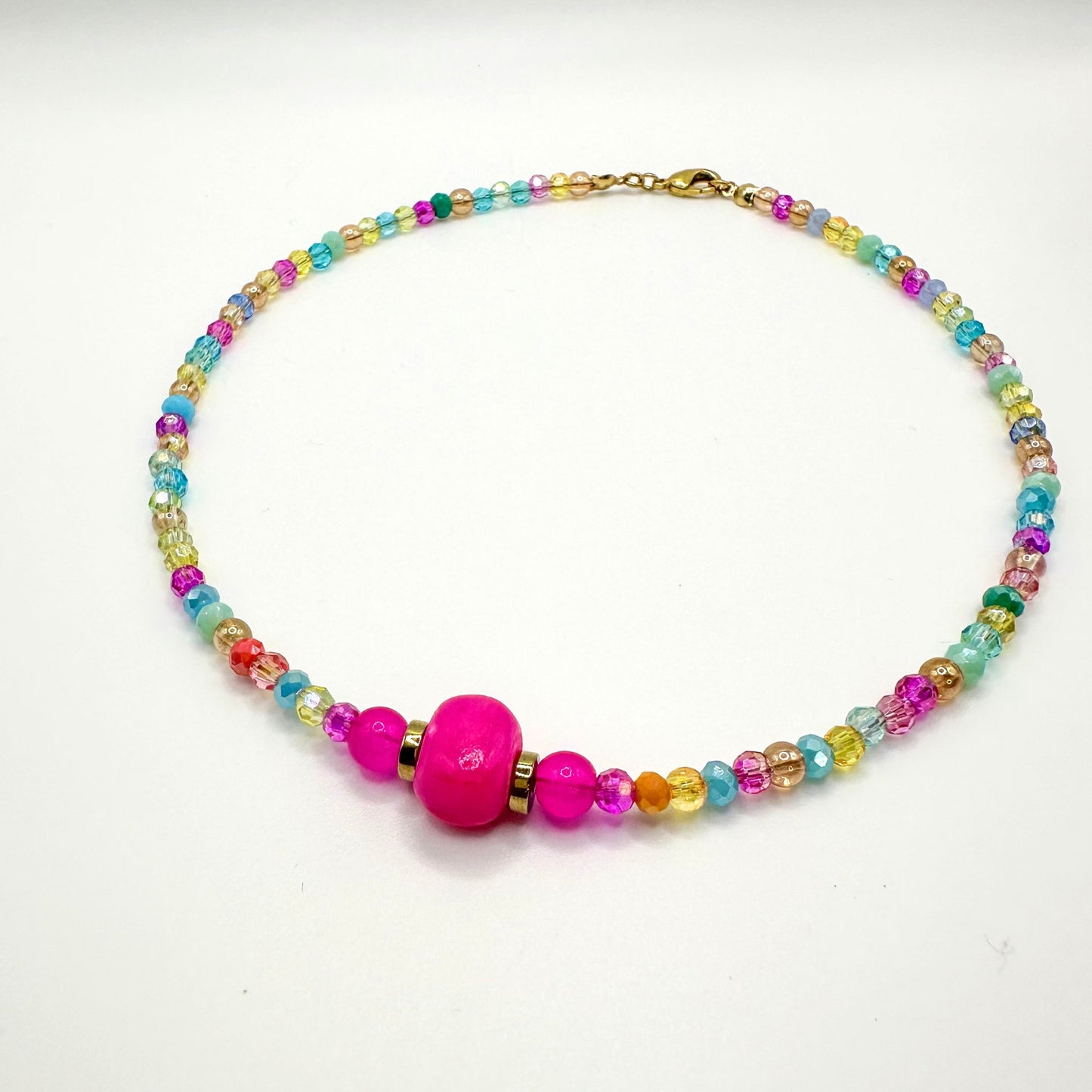 Malia Necklace Fuchsia