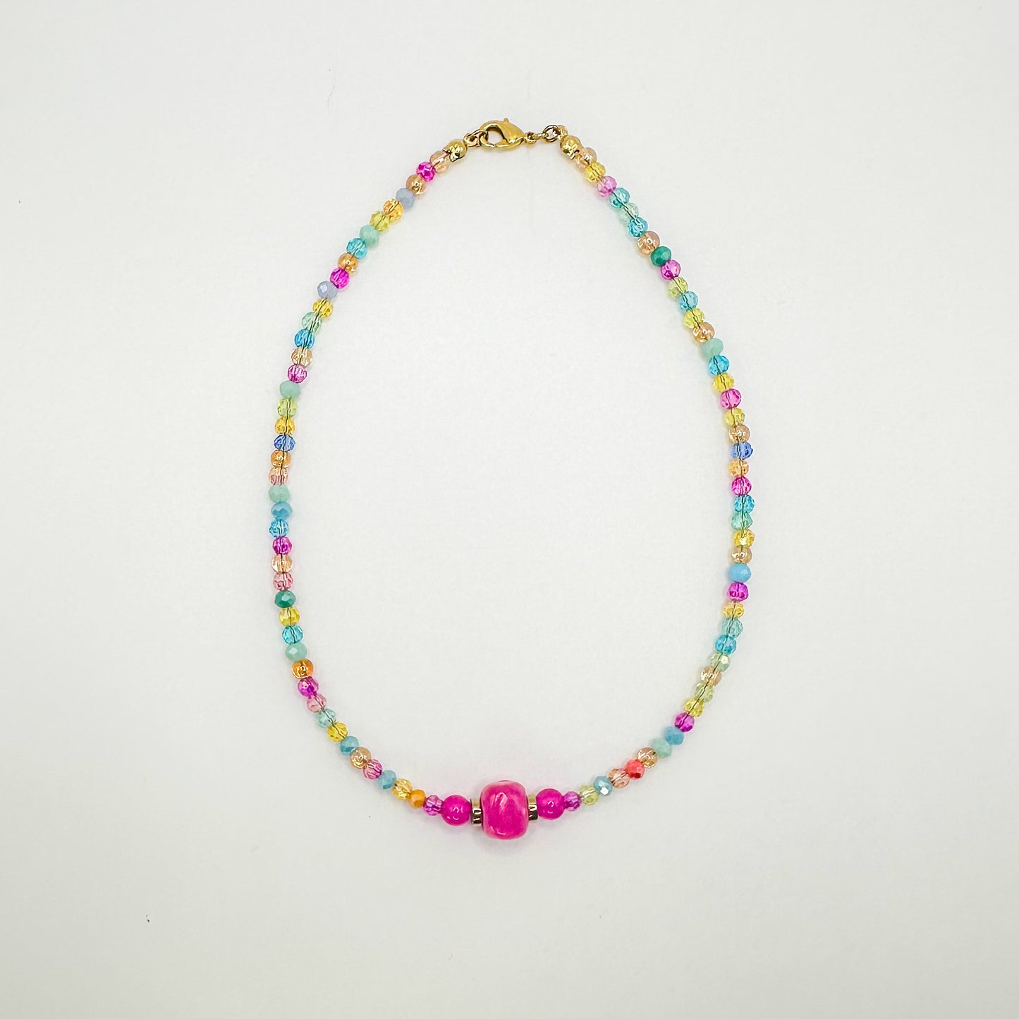 Malia Necklace Fuchsia