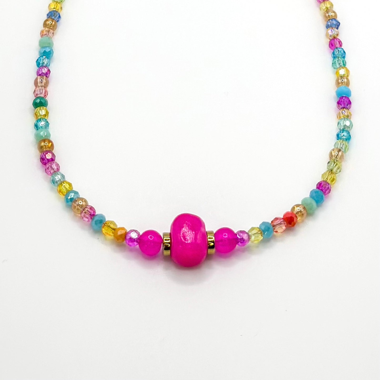 Malia Necklace Fuchsia