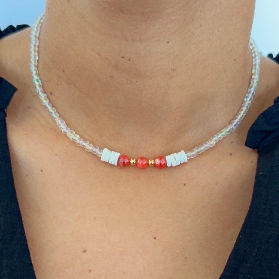 Lydie Coral Necklace