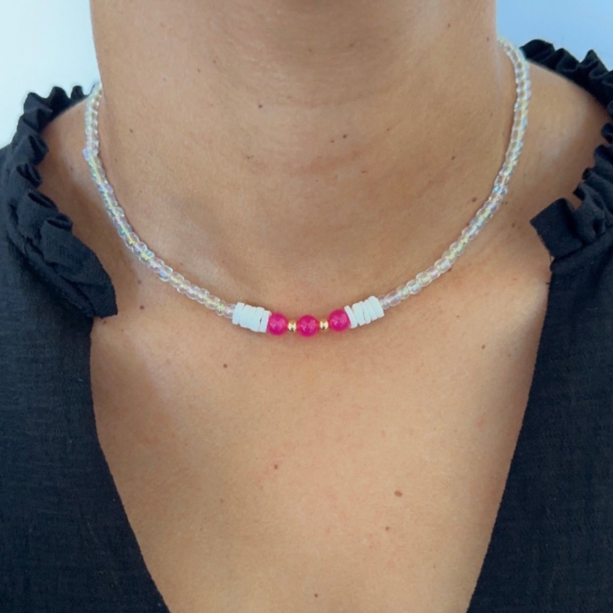 Lydie Fuchsia Necklace