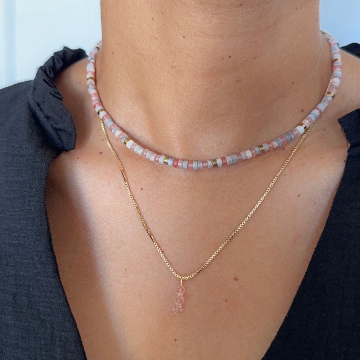 Priscilla Pink Necklace