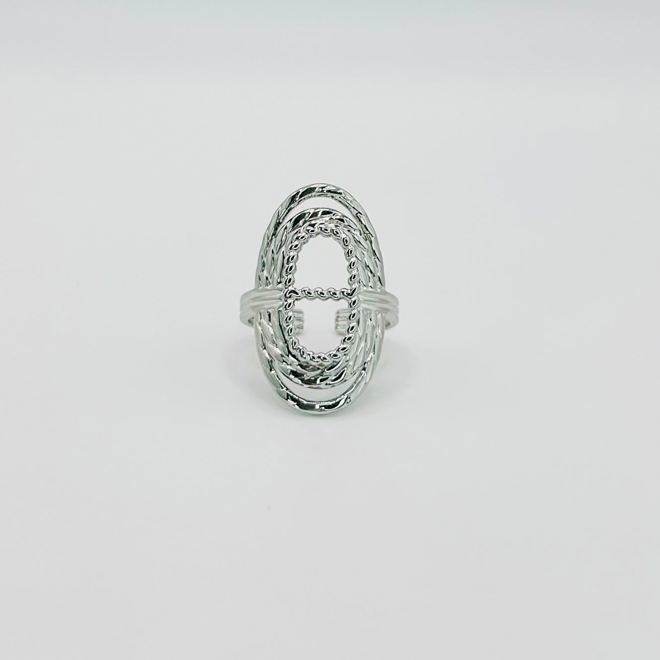 Astrid Ring Stainless Steel Silver Adjustable