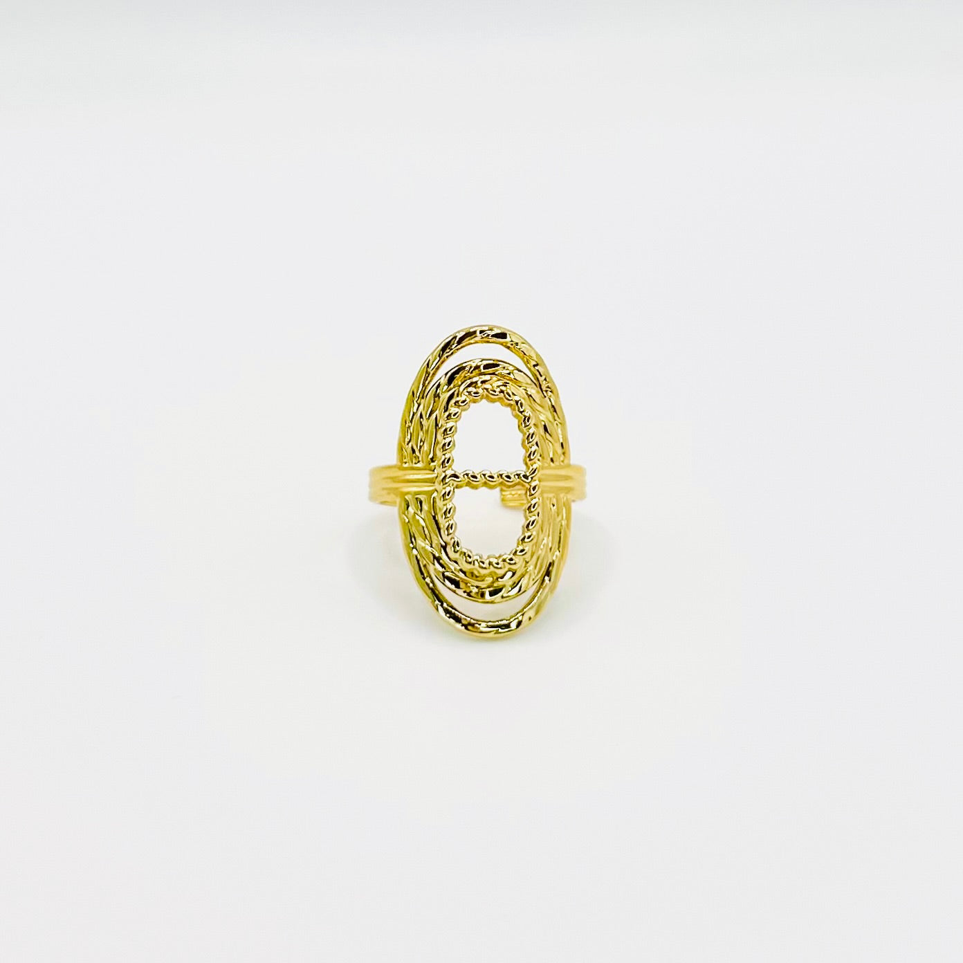 Astrid Ring Stainless Steel Gold Adjustable