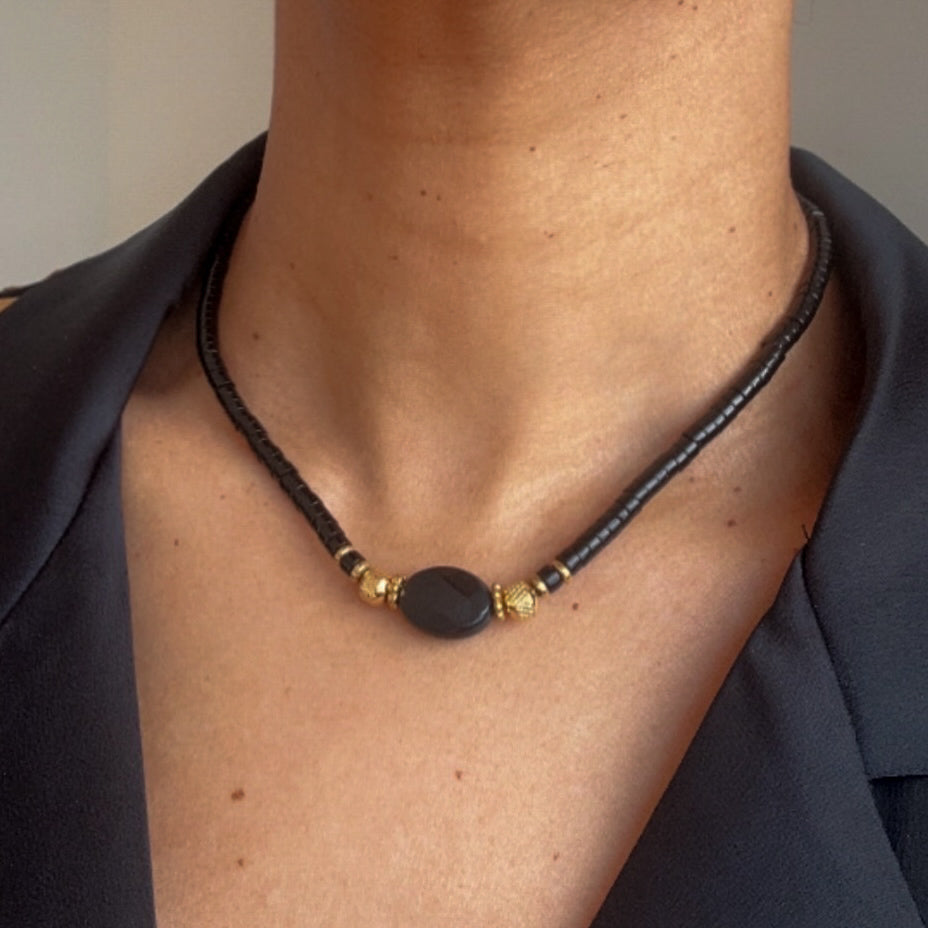 Edena Necklace Black