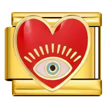 Heart with eye gold (2 colors)