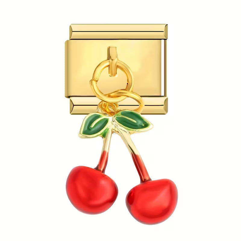 Hanging Cherries gold