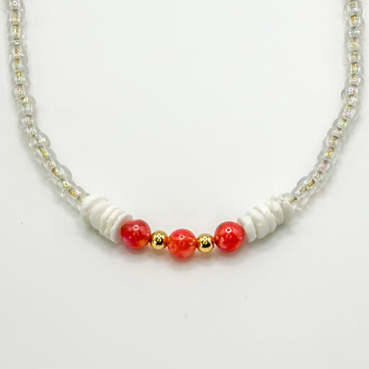 Lydie Coral Necklace