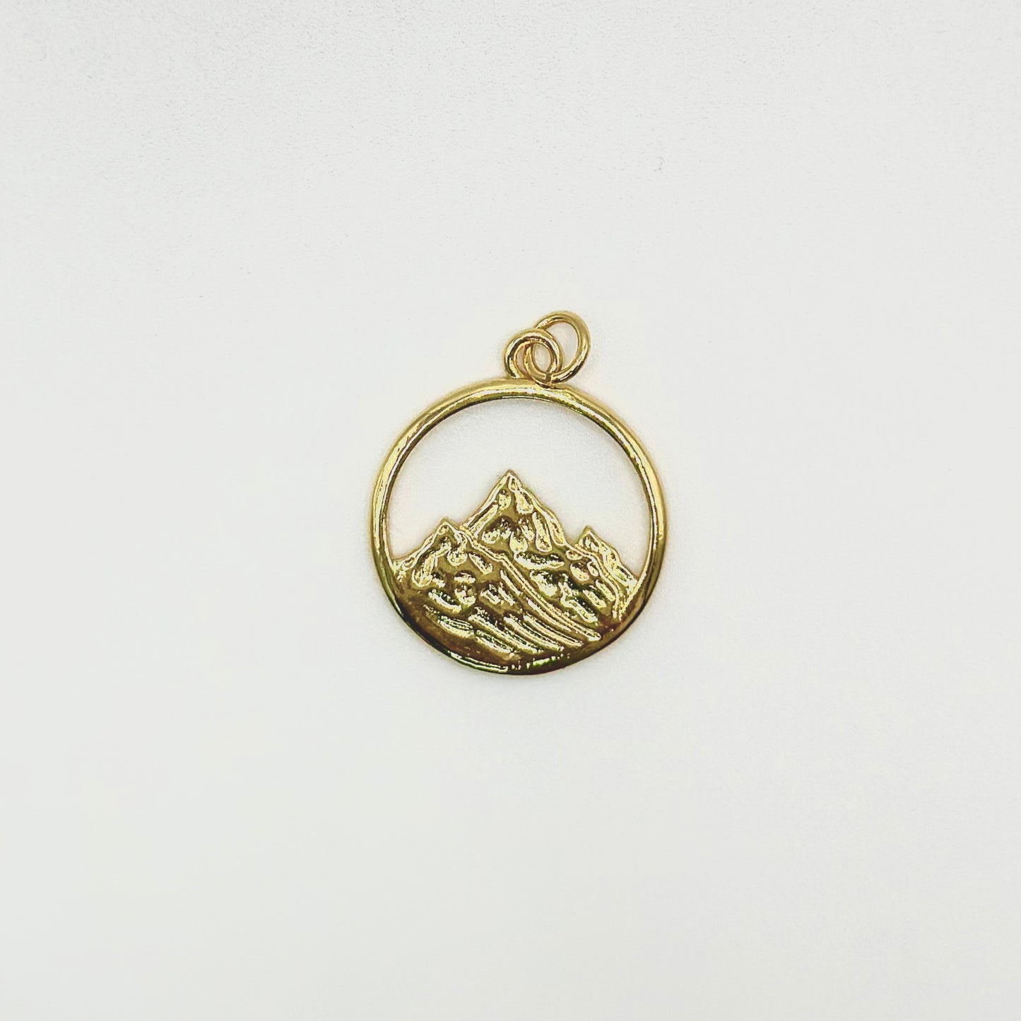 Mountain Amulet Medallion Coin Pendant