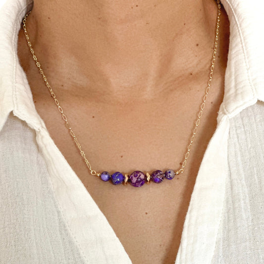 Ruth Purple Necklace